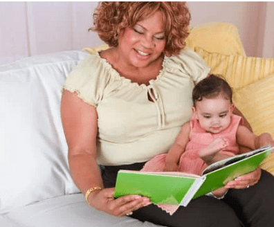 In the Babies Rock initiative, volunteers rock babies, play with and read to them.
